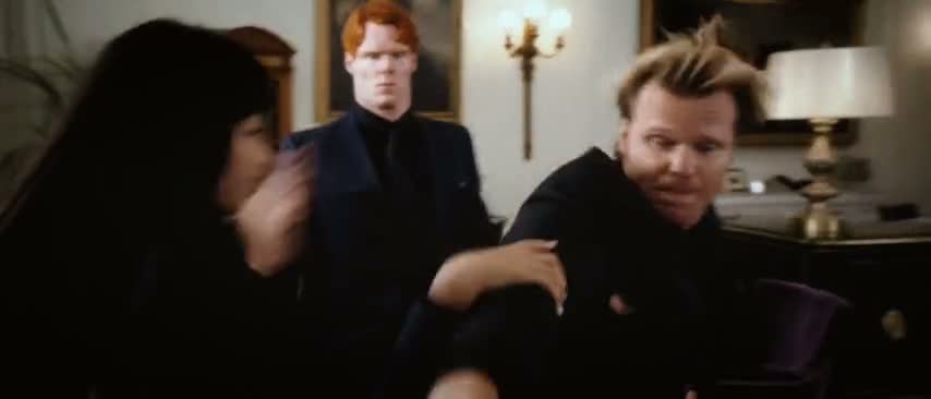 Still frame from Kling AI’s official sample: Large-scale action, steady camera